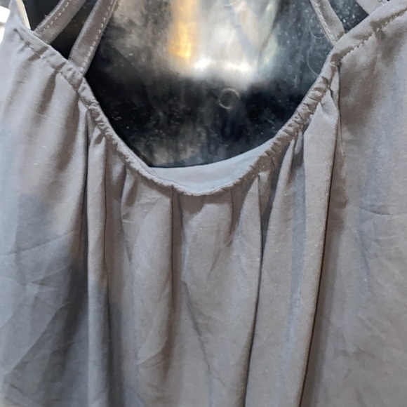 ZHOU ZHOU BLACK CHIFFON SLEEVELESS DRESS SZ - Picture 9 of 11